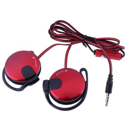 Seav S-Q140 Ear-Hook Wired Headphones - Red 1 03020108-R #2. Seav S-Q140 Ear-Hook Wired Headphones - Red