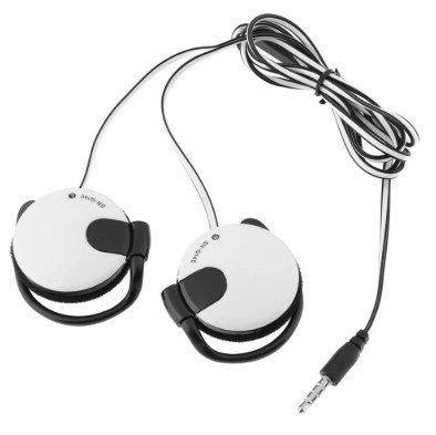 03020108-B-W #2. Seav S-Q140 Ear-Hook Wired Headphones - White