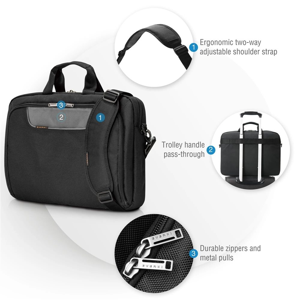 Everki Advance 18.4" Laptop Briefcase 11 ekb407nch18-1-5_5yds.jpg. Everki Advance 18.4" Laptop Briefcase