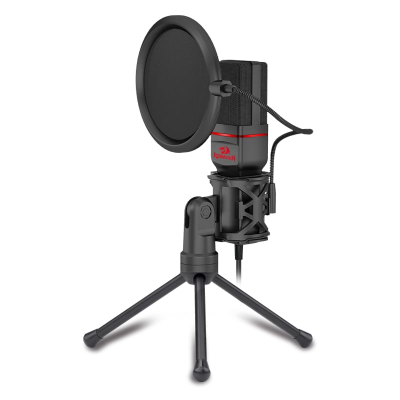 Redragon GM100 Seyfert Gaming Microphone with Tripod - Black 2 RD-GM100_wr_01.jpg. Redragon GM100 Seyfert Gaming Microphone with Tripod - Black