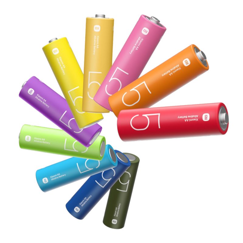 Xiaomi Mi Rainbow AA Alkaline Batteries (10-Pack) 2 BHR5393GL_wr_01.jpg. Xiaomi Mi Rainbow AA Alkaline Batteries (10-Pack)