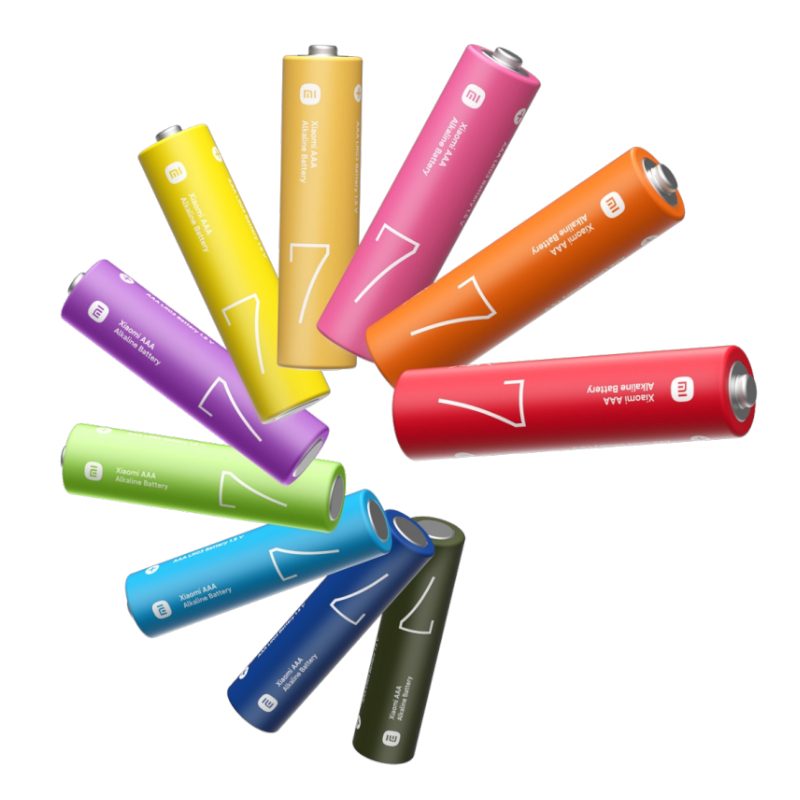 Xiaomi Mi Rainbow AAA Alkaline Batteries (10-Pack) 2 BHR5394GL_wr_01.jpg. Xiaomi Mi Rainbow AAA Alkaline Batteries (10-Pack)