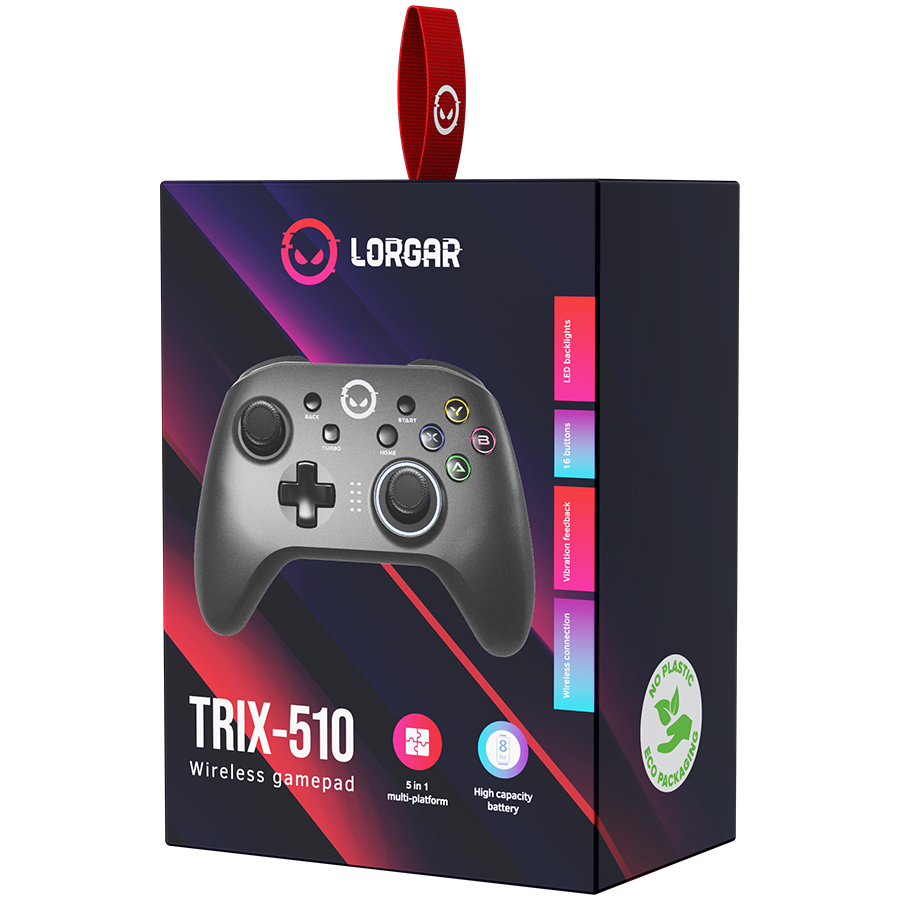 Lorgar Trix-510 Wireless Multi-Platform Gaming Controller - Black 7 230214210202248493.jpg. Lorgar Trix-510 Wireless Multi-Platform Gaming Controller - Black