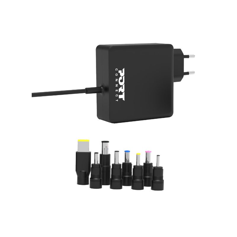 Port Connect 65W Universal AC Adapter - Includes 9 Interchangeable Tips for Multi-Brand Compatibility 2 900093B-EU_og_01.jpg. Port Connect 65W Universal AC Adapter - Includes 9 Interchangeable Tips for Multi-Brand Compatibility
