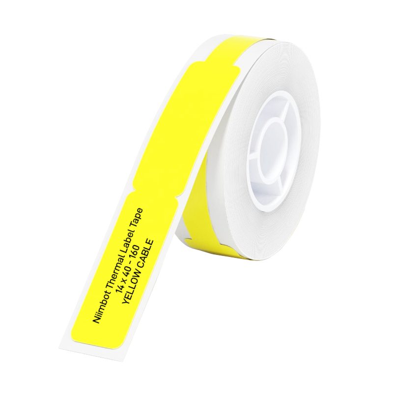 Niimbot D11/D110/D101/H1S Yellow Cable Thermal Label Tape (12.5x109mm, 65 pcs) 2 T12.5x7435-65YELLOW-CABL_wr_01.jpg. Niimbot D11/D110/D101/H1S Yellow Cable Thermal Label Tape (12.5x109mm, 65 pcs)