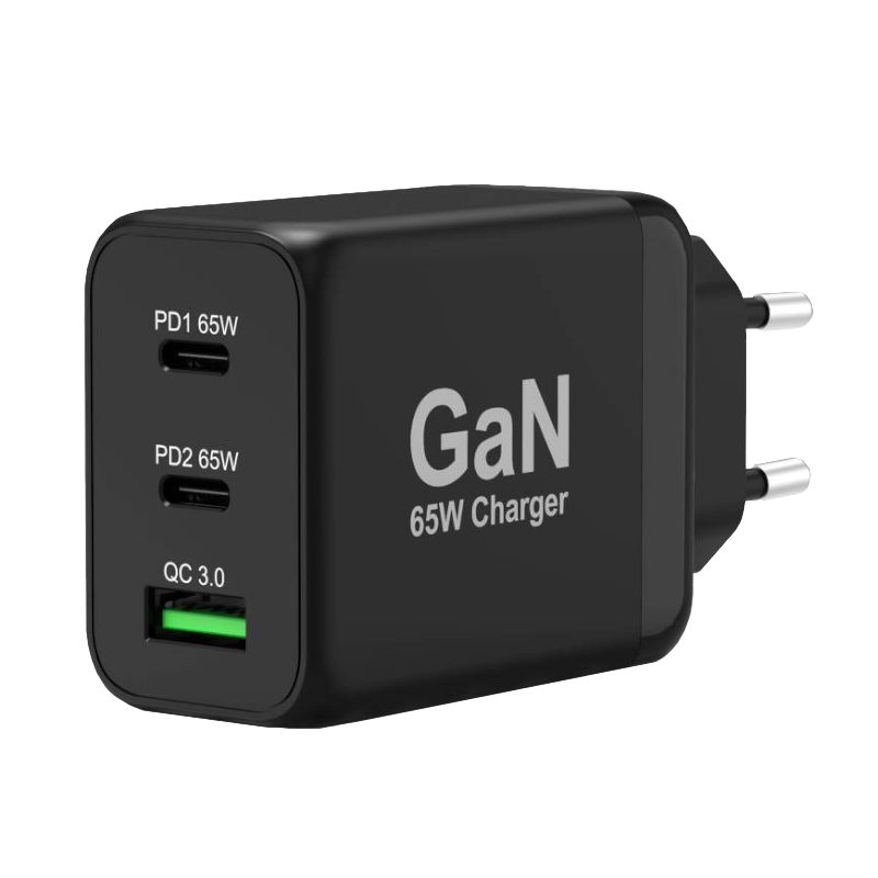 Port Connect 65W GaN USB-C & USB-A Wall Charger - Ultra-Compact Triple Port Power Delivery 2 900106-EU_wr_01a.jpg. Port Connect 65W GaN USB-C & USB-A Wall Charger - Ultra-Compact Triple Port Power Delivery