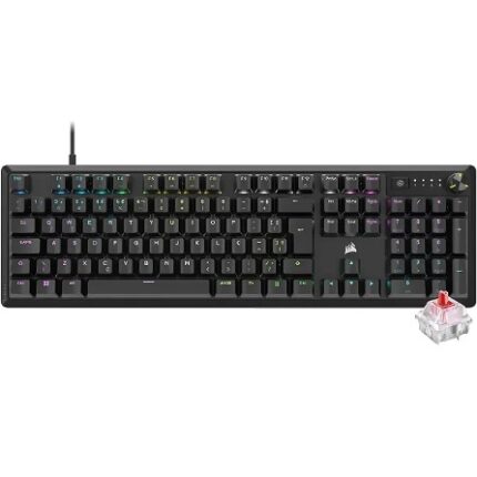 CH-910971E-NA #25. Corsair K70 CORE RGB Mechanical Gaming Keyboard - Corsair MLX Red Linear Swithces, Multi-Function Dial