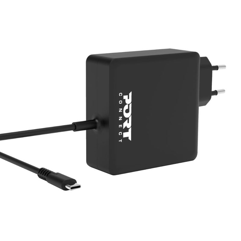 Port Connect 65W Type-C Universal Notebook Adapter - USB-PD 3.0 with 1.5m Charging Cable 2 900097B-EU_wr_03.jpg. Port Connect 65W Type-C Universal Notebook Adapter - USB-PD 3.0 with 1.5m Charging Cable