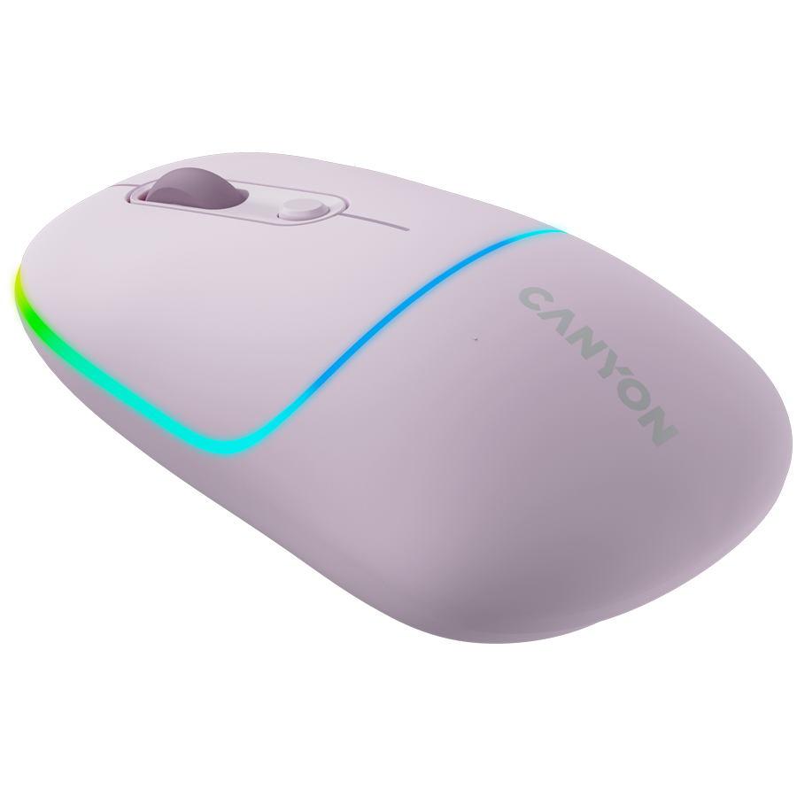Canyon MW-22 Dual-Mode Wireless Mouse - Bluetooth 5.0 & 2.4GHz, Silent Buttons, Royal Purple 4 231016160013356216.jpg. Canyon MW-22 Dual-Mode Wireless Mouse - Bluetooth 5.0 & 2.4GHz, Silent Buttons, Royal Purple