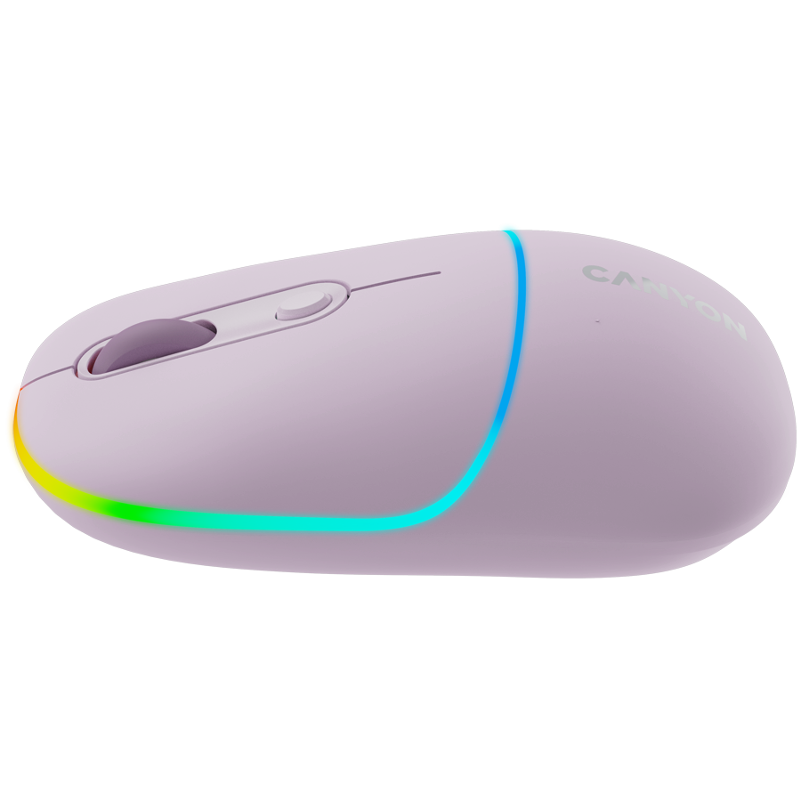 Canyon MW-22 Dual-Mode Wireless Mouse - Bluetooth 5.0 & 2.4GHz, Silent Buttons, Royal Purple 6 231016160013430521.jpg. Canyon MW-22 Dual-Mode Wireless Mouse - Bluetooth 5.0 & 2.4GHz, Silent Buttons, Royal Purple