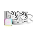 CW-9060078-WW #16. Corsair iCUE H100i ELITE RGB 240mm Liquid CPU Cooler - White Edition