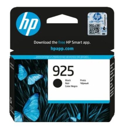 4K0V9PE #2. HP 925 Black Original Ink Cartridge - Progessional Pigment Ink | 400 Page Yield