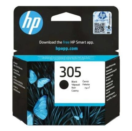 3YM61AE #2. HP 305 Black Original Ink Cartridge - Crisp Text | 120 Page Yield