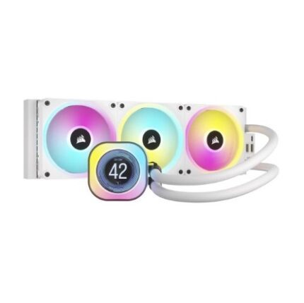 CW-9061025-WW #21. Corsair iCUE LINK TITAN 240 RX LCD 240mm Liquid CPU Cooler - White Edition with 2.1" IPS Display