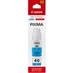 3400C001AB #2. Canon GI-40 Cyan Original MegaTank Ink Bottle