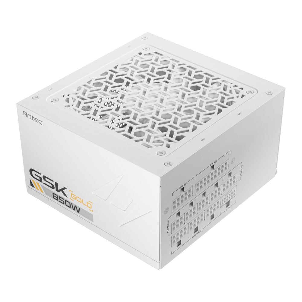 Antec GSK 850W 80+ Gold Fullly Modular PSU - ATX 3.1 & PCIe 5.1 Ready - White 2 GSK850-W_wr_01.jpg. Antec GSK 850W 80+ Gold Fullly Modular PSU - ATX 3.1 & PCIe 5.1 Ready - White
