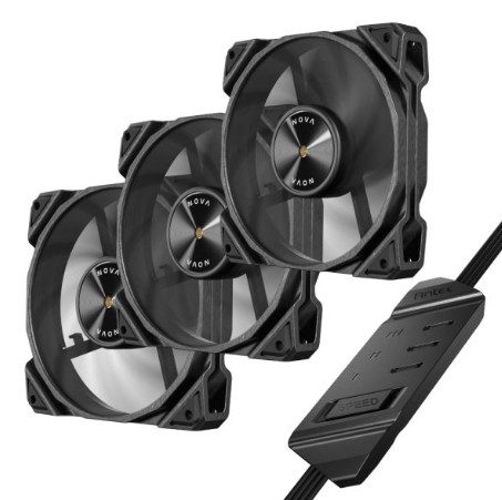 Antec NOVA 120 PWM 120mm Fan Triple Pack - Includes Fan Speed Controller - Black 1 NOVA 120 3PK #2. Antec NOVA 120 PWM 120mm Fan Triple Pack - Includes Fan Speed Controller - Black