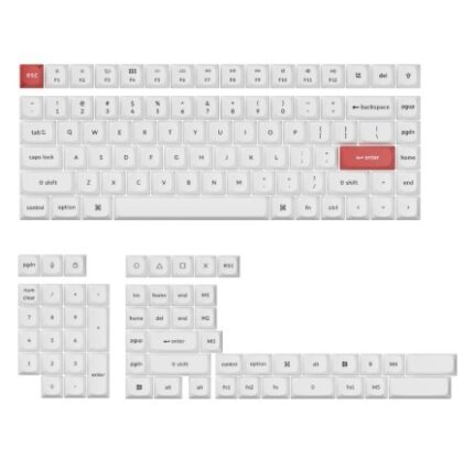 PBT-57 #2. Keychron Double-Shot PBT OSA Full Keycap Set - Black/White