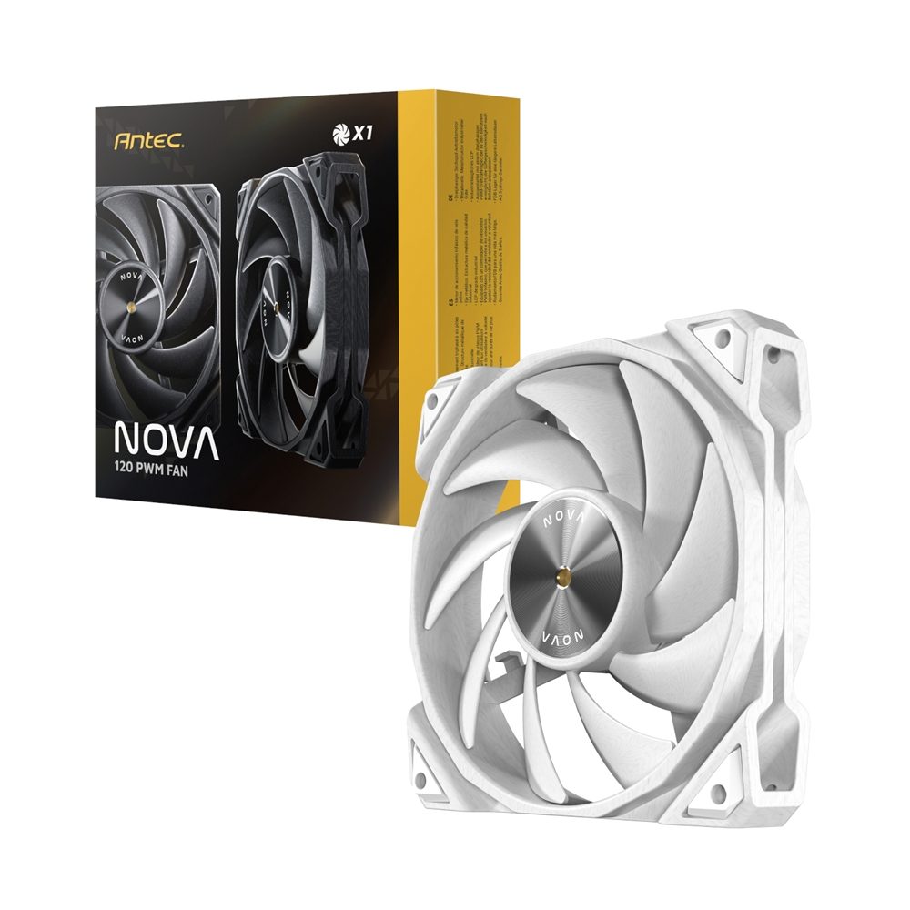 Antec NOVA 120 PWM White 120mm High-Airflow Chassis Fan 2 antec-nova-120-white-wr-01.jpg. Antec NOVA 120 PWM White 120mm High-Airflow Chassis Fan