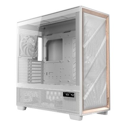 Antec FLUX Wood ARGB Mid-Tower E-ATX Gaming Chassis - White with Birch Wood Accents 1 FLUX W #2. Antec FLUX Wood ARGB Mid-Tower E-ATX Gaming Chassis - White with Birch Wood Accents