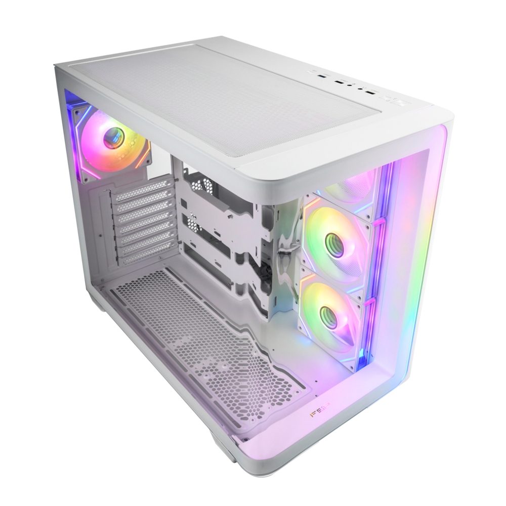 FSP M580 ARGB ATX Mid Tower Gaming Chassis - White 2 FSP_M580-WA_FSP-M580-ARGB-ATX-Mid-Tower-Gaming-Cha. FSP M580 ARGB ATX Mid Tower Gaming Chassis - White