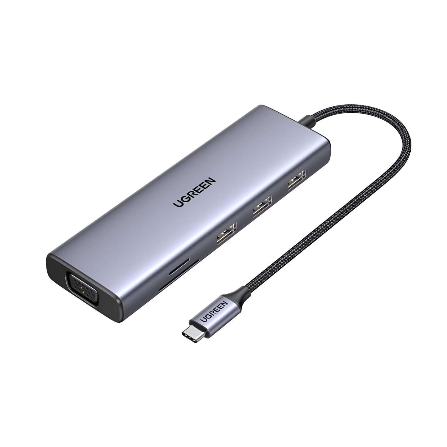 UGreen 9-in-1 USB-C Multiport Adapter Hub - Silver Edition 2 CM498-15600-wr-01a.jpg. UGreen 9-in-1 USB-C Multiport Adapter Hub - Silver Edition