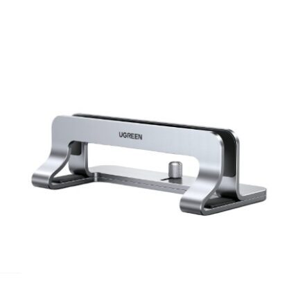 LP258-20471 #2. UGreen LP258 Vertical Aluminium Laptop Stand - Adjustable Width with Extensible Slot - Silver