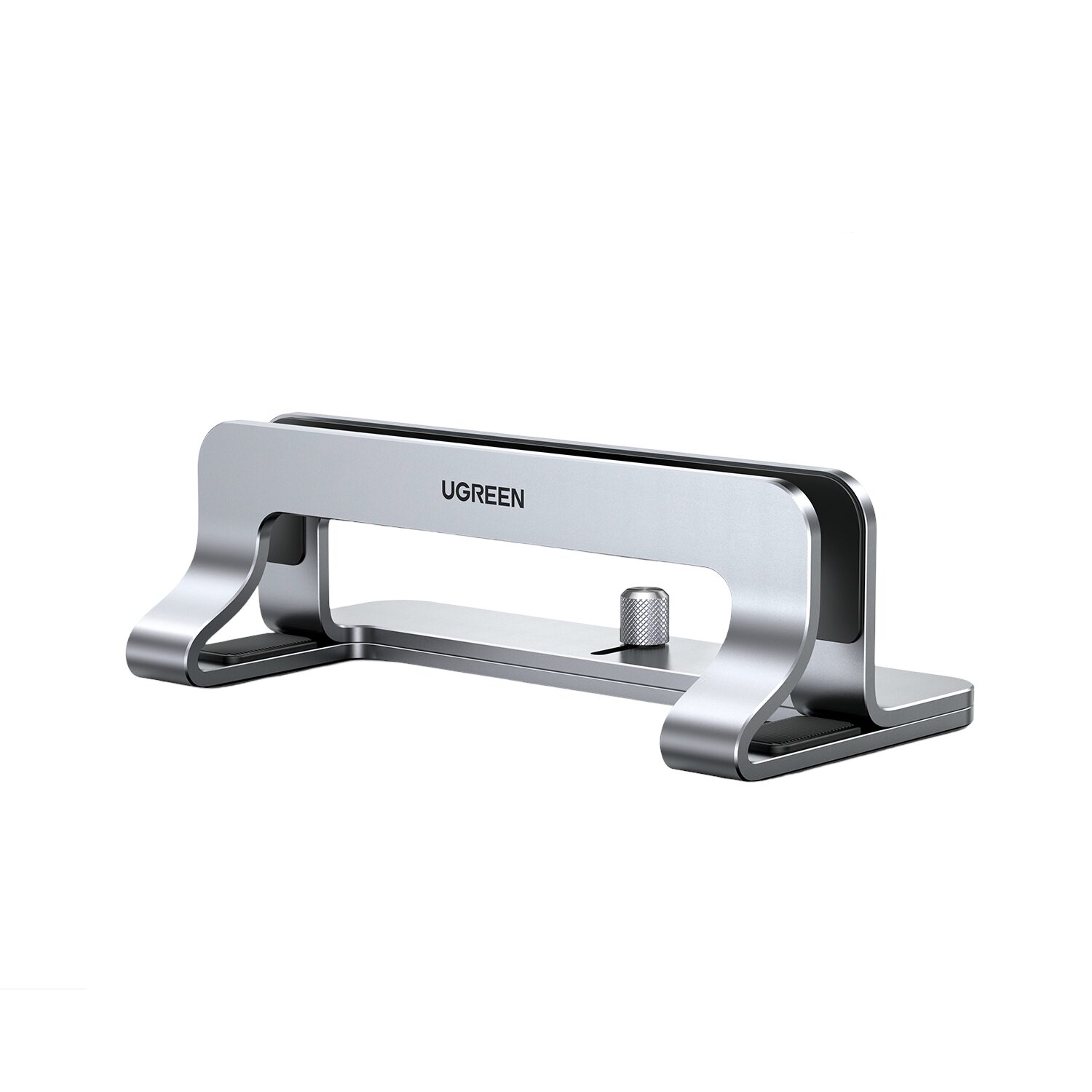 UGreen LP258 Vertical Aluminium Laptop Stand - Adjustable Width with Extensible Slot - Silver 2 LP258-20471-wr-01.jpg. UGreen LP258 Vertical Aluminium Laptop Stand - Adjustable Width with Extensible Slot - Silver