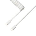 CAB-W #2. Keychron Coiled Aviator Cable - White