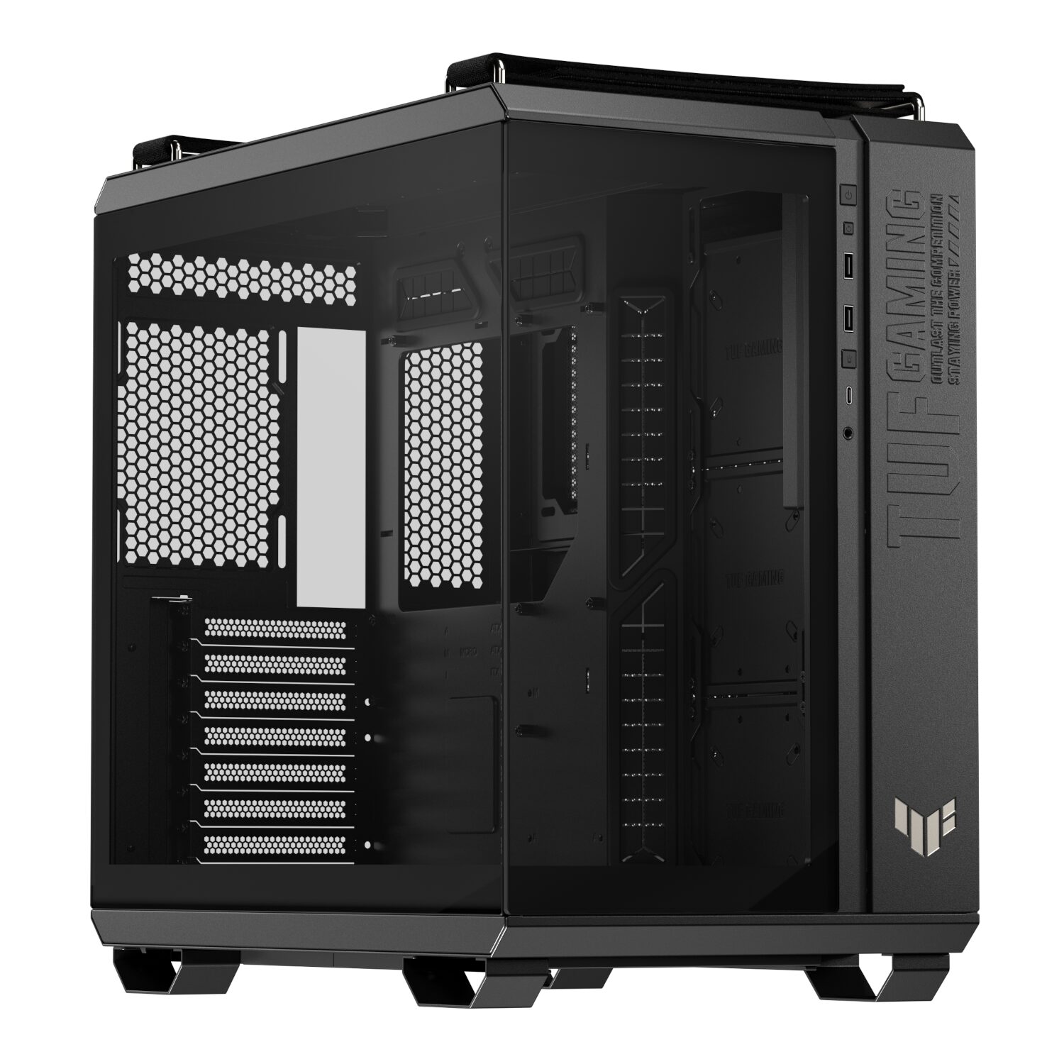 Asus TUF Gaming GT502 Horizon Panoramic Mid-Tower Chassis - Black 2 TUFGAMING-GT502HORIZON-BK-WR-01.jpg. Asus TUF Gaming GT502 Horizon Panoramic Mid-Tower Chassis - Black
