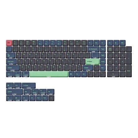 Keychron Low Profile Dye-Sub PBT LSA Full Keycap Set - Hacker Edition 1 PBT-62 #2. Keychron Low Profile Dye-Sub PBT LSA Full Keycap Set - Hacker Edition