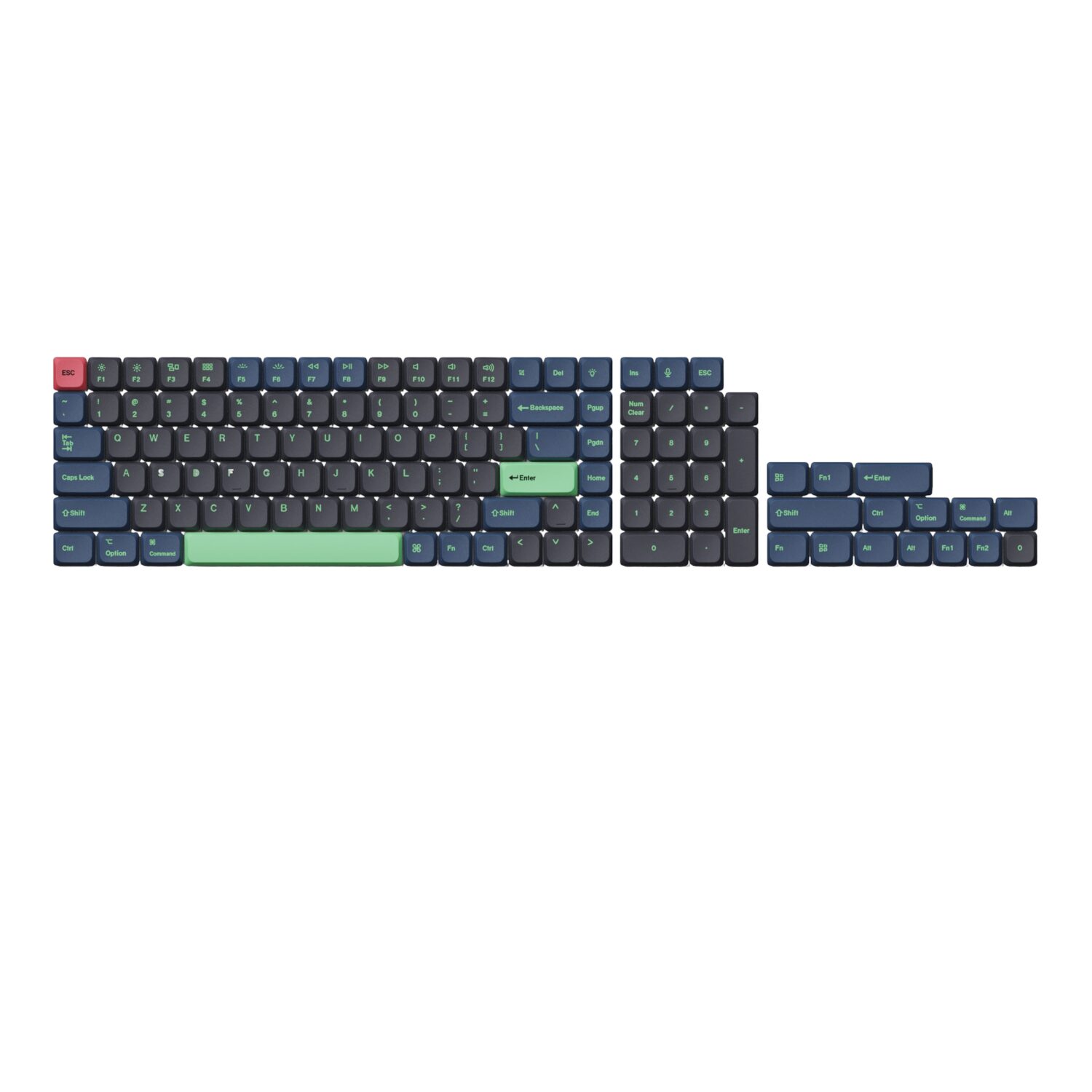 Keychron Low Profile Dye-Sub PBT LSA Full Keycap Set - Hacker Edition 2 PBT-62-WR-01.jpg. Keychron Low Profile Dye-Sub PBT LSA Full Keycap Set - Hacker Edition