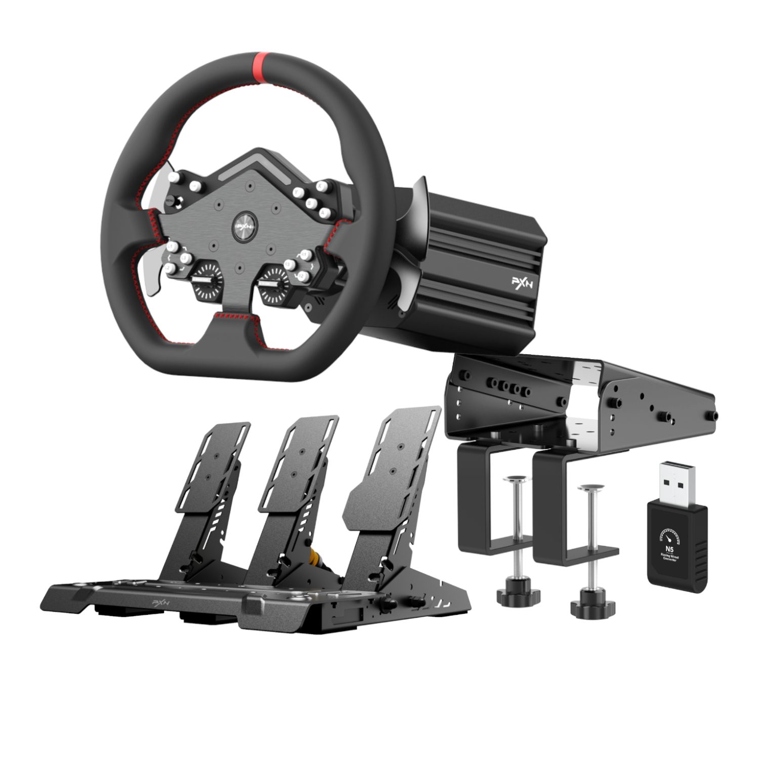 PXN V12 Lite Direct Drive Sim Racing Bundle 2 PXN_PXN-V12LITE-BUNDLE_wr_01a.jpg. PXN V12 Lite Direct Drive Sim Racing Bundle