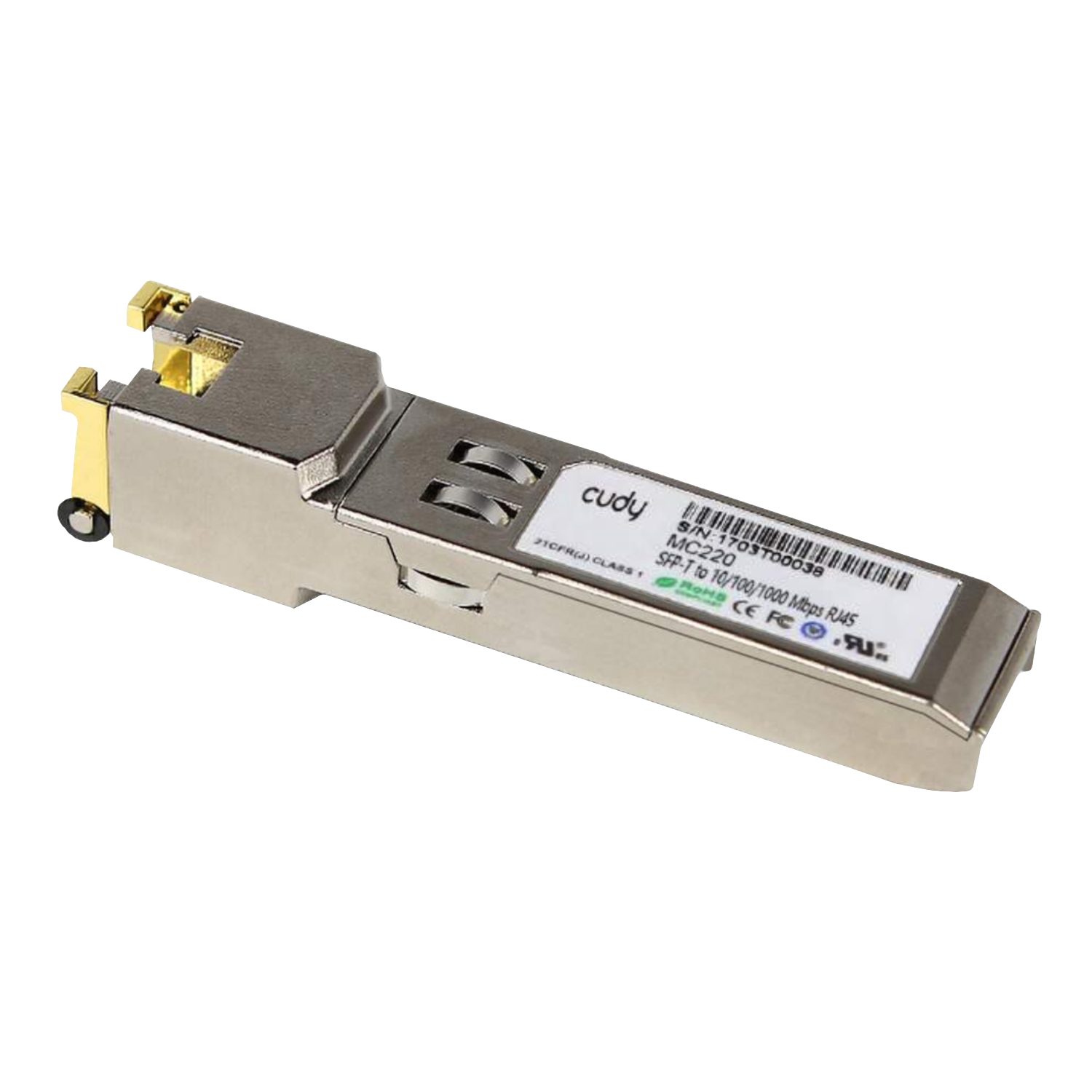 Cudy 10/100/1000Base-T SFP to RJ45 Copper Transceiver - Gigabit Ethernet Module 2 SM220_Cudy-SM220-SFP-T-10-100-1000Mbps-RJ45-Ethern. Cudy 10/100/1000Base-T SFP to RJ45 Copper Transceiver - Gigabit Ethernet Module
