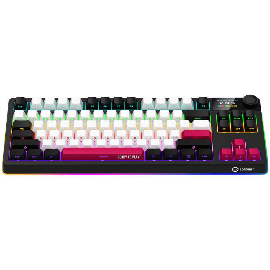 Lorgar KBP70TKLW Wireless TKL Mechanical Gaming Keyboard Pro - Black/Red 5 250506160020929352.jpg. Lorgar KBP70TKLW Wireless TKL Mechanical Gaming Keyboard Pro - Black/Red