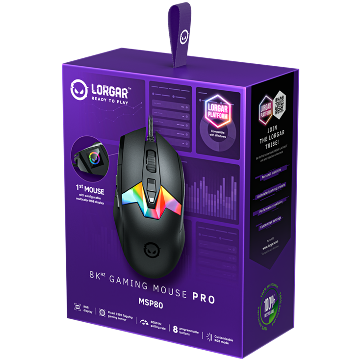 Lorgar MSP80 Pro Gaming Mouse - Black 9 250224080009808287.jpg. Lorgar MSP80 Pro Gaming Mouse - Black