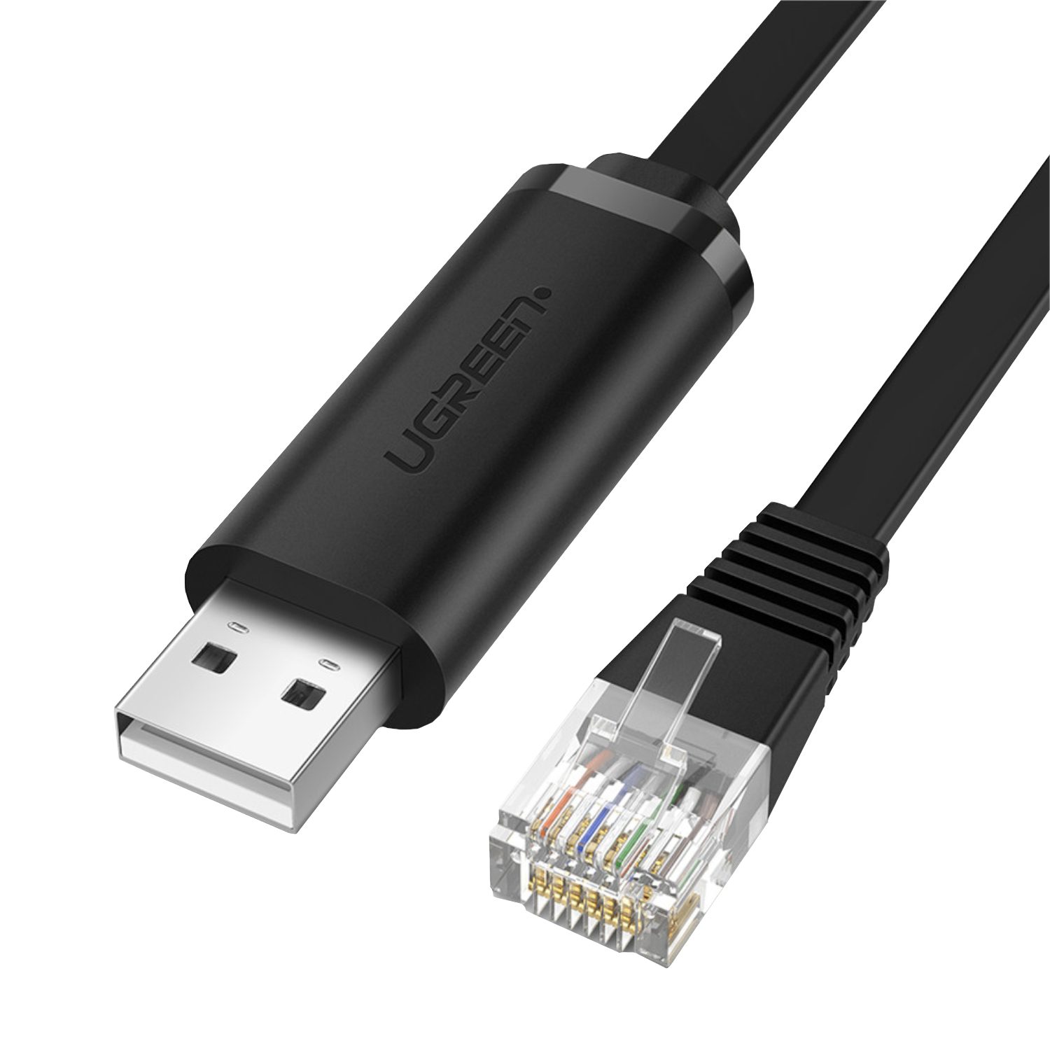 UGreen USB to RJ45 Console Cable - 1.5m FTDI Chip Serial Adapter 2 CM204-50773_UGreen-CM204-USB-to-RJ45-Console-Cable. UGreen USB to RJ45 Console Cable - 1.5m FTDI Chip Serial Adapter