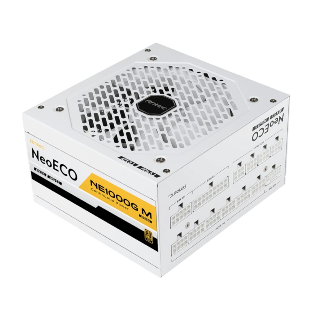 Antec 1000W 80+ Gold Fully Modular PSU - ATX 3.0/3.1 & PCIe 5.0/5.1 Ready - White 2 NE1000G-M-W_Antec-NE1000G-M-ATX-3.0-Modular-ATX-Po. Antec 1000W 80+ Gold Fully Modular PSU - ATX 3.0/3.1 & PCIe 5.0/5.1 Ready - White