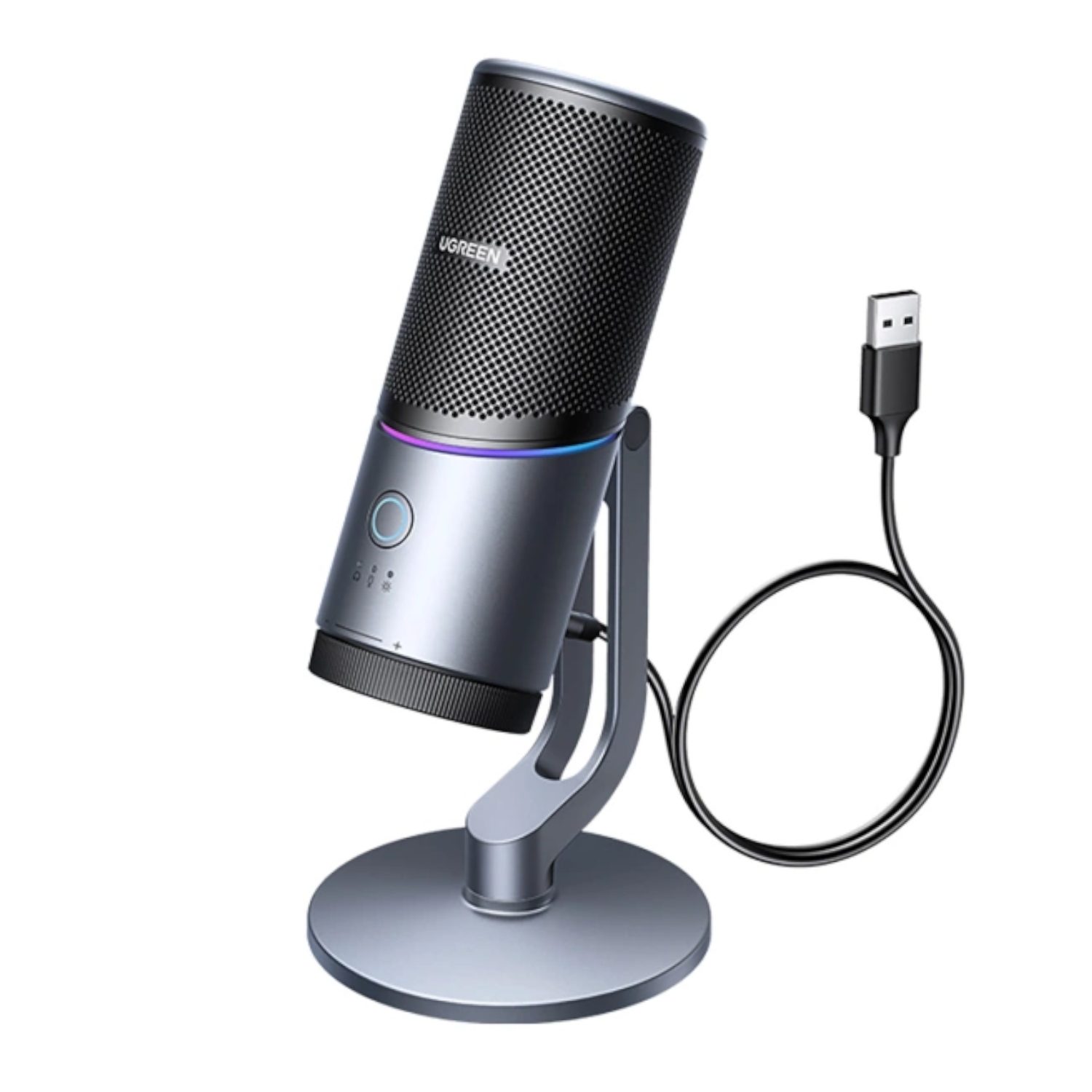 UGreen CM769 RGB USB Condenser Gaming Microphone - Black 2 CM769-35629_UGreen-CM769-RGB-USB-Gaming-Microphone. UGreen CM769 RGB USB Condenser Gaming Microphone - Black