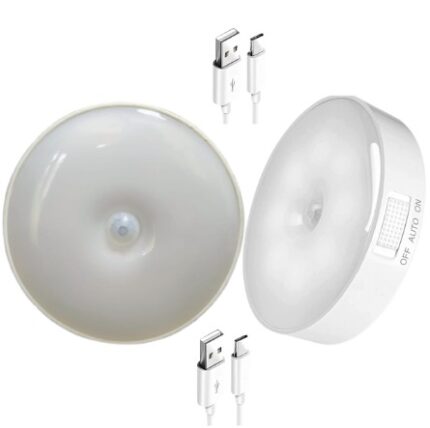 DJ2070 #4. DJ2070 Ultra-Thin Rechargeable LED Motion Sensor Light - Wide-Beam