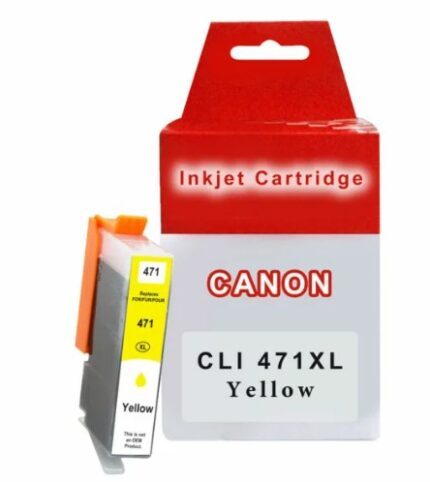 AI-C471Y #2. Canon CLI-471XL High Yield Yellow Compatible Ink Cartridge - 715 Page Yield