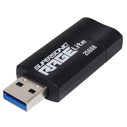 PEF256GRLB32U #3. Patriot Supersonic Rage Lite 256GB USB 3.2 Gen 1 Flash Drive - Up to 180MB/s Read