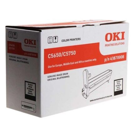 43870008 #2. OKI C5650/C5750 Black Original Image Drum - 20,000 Page Yield