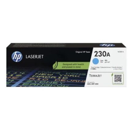 W2301A #3. HP 230A Cyan Original LaserJet Toner Cartridge - 1,800 Page Yield