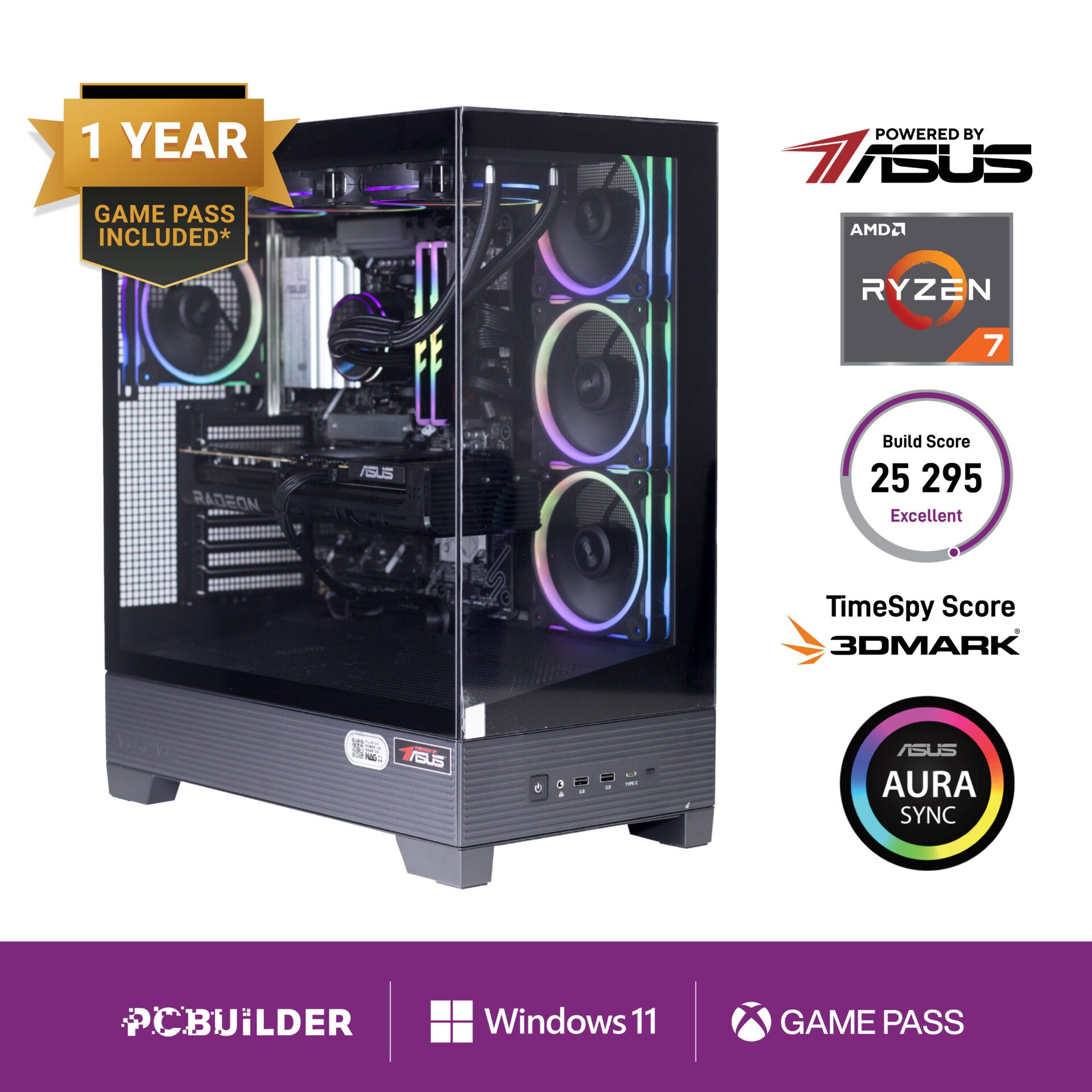 PCBuilder Maximus AMD Ryzen 7 7800X3D Gaming PC | Windows 11 3 PCB_MAXIMUS_01_PCBuilder-Ryzen-7-7800X3D-MAXIMUS-W. PCBuilder Maximus AMD Ryzen 7 7800X3D Gaming PC | Windows 11