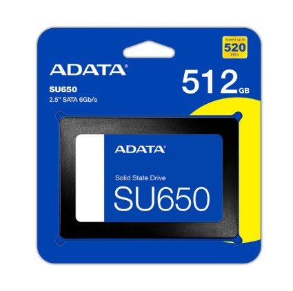 ADATA Ultimate SU650 512GB 2.5'' SATA SSD 1 ASU650SS-512GT-R #6. ADATA Ultimate SU650 512GB 2.5'' SATA SSD