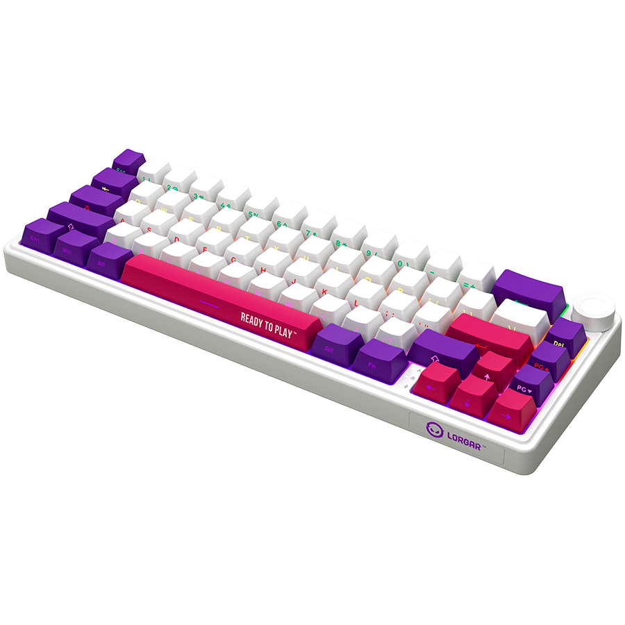 Lorgar KBP70MW Wireless 65% Mechanical Gaming Keyboard Pro - White 2 250319110009434744.jpg. Lorgar KBP70MW Wireless 65% Mechanical Gaming Keyboard Pro - White