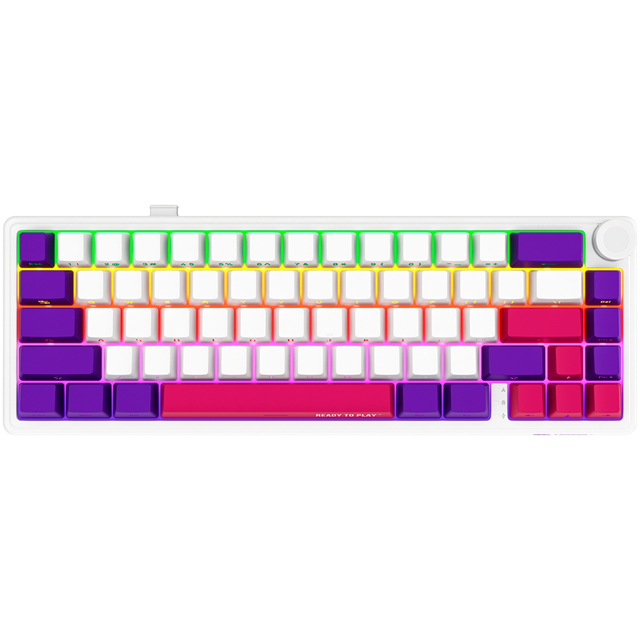 Lorgar KBP70MW Wireless 65% Mechanical Gaming Keyboard Pro - White 3 250319110009372929.jpg. Lorgar KBP70MW Wireless 65% Mechanical Gaming Keyboard Pro - White