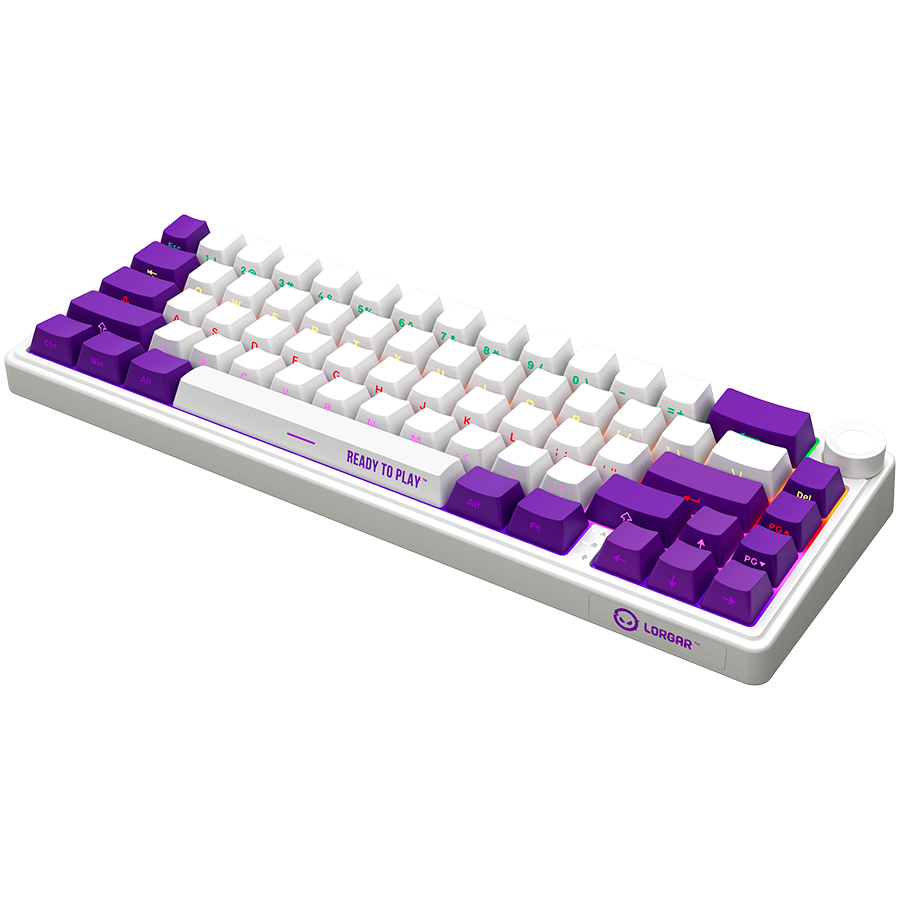 Lorgar KBP70MW Wireless 65% Mechanical Gaming Keyboard Pro - White 9 250319110009580717.jpg. Lorgar KBP70MW Wireless 65% Mechanical Gaming Keyboard Pro - White
