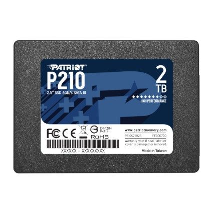 P210S2TB25 #2. Patriot P210 2TB 2.5-inch SATA III SSD - 520MB/s Read | 430MB/s Write